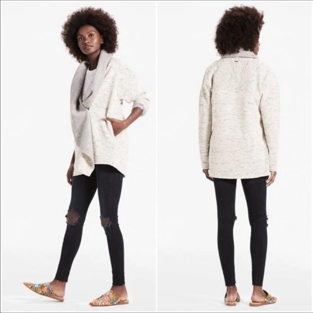 Lucky Brand Fleece Open Cardigan NWT